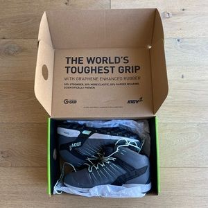 INOV-8 ROCLITE G 345 GTX Women’s Waterproof Hiking Boot size 9 in grey/mint